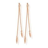 ChloBo Gypsy Dreamer Rose Gold Plated Double Drop Tarantella Earrings