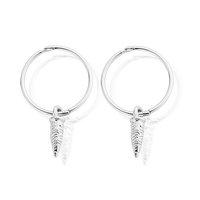 ChloBo Gypsy Dreamer Silver Hoop Tarantella Earrings