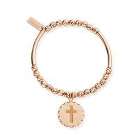 ChloBo Gypsy Dreamer Rose Gold Plated Faith Symbol Bracelet