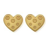 Chlobo Heart Multi Flower Earrings