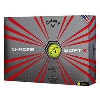 chrome soft x golf balls 1 dozen yellow