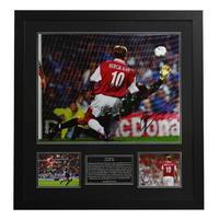 character bergkamp hand signed photo