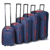 Cities 632 Navy Travel Luggage Suitcase Sets Suitcases. 5-piece (18-32″)