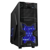 cit xecutioner mesh gaming case blackblue interior usb3 12cm blue led  ...