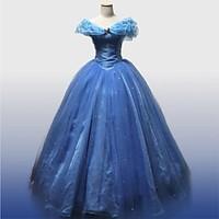 cinderella movie version deluxe prom dress cosplay costume