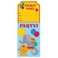 Circus Time! Party Pop Up Invitations