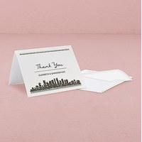 City Style Thank You Card With Fold