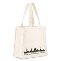 city style personalised tote bag