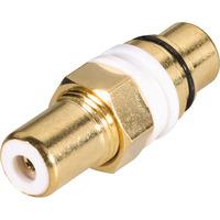 cinch build in adaptor gold plated 1103054 white bkl electronic