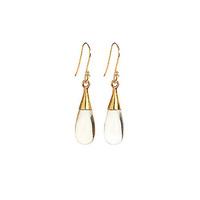 citrine 18 karat gold vermeil earrings