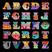 Circus Alphabet Black XL AP By Ben Eine