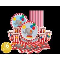 circus time 1st birthday basic party kit 16 guests