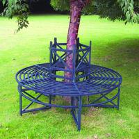 Circular Metal Tree Bench by Selections