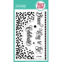 Circle It Avery Elle Rubber Clear Stamp Set