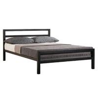 City Block Black Bed Frame Double