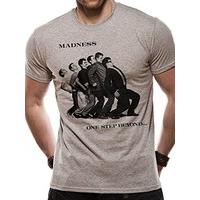 CID Men\'s Madness-One Step Beyond T-Shirt, Grey (Sports Grey), XX-Large