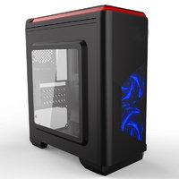 cit lightspeed micro atx black tower case with inbuilt led light syste ...