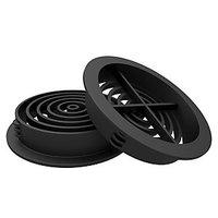 Circular Soffit Vent Black