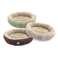 Circular Round Microplush Quilted Pet Bed with Anti Slip 61cm