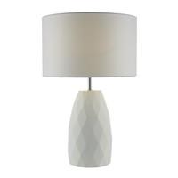 CIA422 Ciara Table Lamp With White Linen Shade