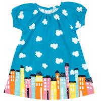 Cityscape Baby Dress - Turquoise quality kids boys girls