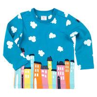 Cityscape Baby Top - Turquoise quality kids boys girls