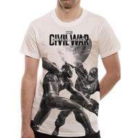 Civil War Sublimated Battle Unisex Small T-Shirt