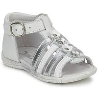 citrouille et compagnie dilini girlss childrens sandals in white