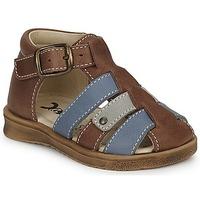 citrouille et compagnie gadok boyss childrens sandals in brown