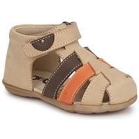 citrouille et compagnie malfinop boyss childrens sandals in beige