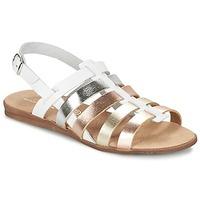 citrouille et compagnie pequebello girlss childrens sandals in white