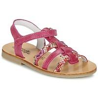 citrouille et compagnie ondamiter girlss childrens sandals in pink