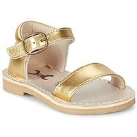 citrouille et compagnie pepita girlss childrens sandals in gold