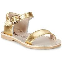 citrouille et compagnie pepita girlss childrens sandals in gold