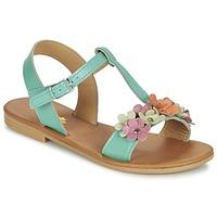 citrouille et compagnie jolifleur girlss childrens sandals in green