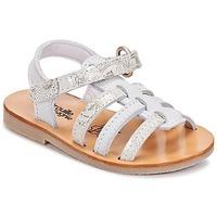 citrouille et compagnie ondamiter girlss childrens sandals in white