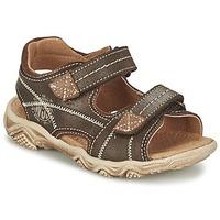 citrouille et compagnie ramtiga boyss childrens sandals in brown