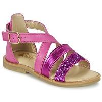 citrouille et compagnie ondine girlss childrens sandals in pink