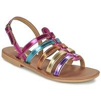 citrouille et compagnie bouqueti girlss childrens sandals in multicolo ...