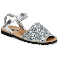 citrouille et compagnie squoubel girlss childrens sandals in silver