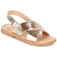 citrouille et compagnie gatalou girlss childrens sandals in gold