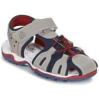 citrouille et compagnie gufumo boyss childrens sandals in grey