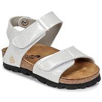 citrouille et compagnie belli joe girlss childrens sandals in silver