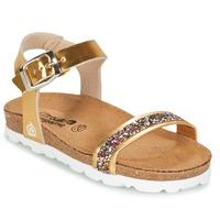 citrouille et compagnie iguana girlss childrens sandals in gold