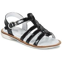 citrouille et compagnie groufla girlss childrens sandals in black