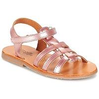 citrouille et compagnie ondamiter girlss childrens sandals in pink