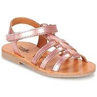 citrouille et compagnie ondamiter girlss childrens sandals in pink