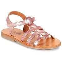 citrouille et compagnie ondamiter girlss childrens sandals in pink