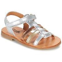 citrouille et compagnie ondamiter girlss childrens sandals in silver