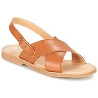 citrouille et compagnie gatalou girlss childrens sandals in brown